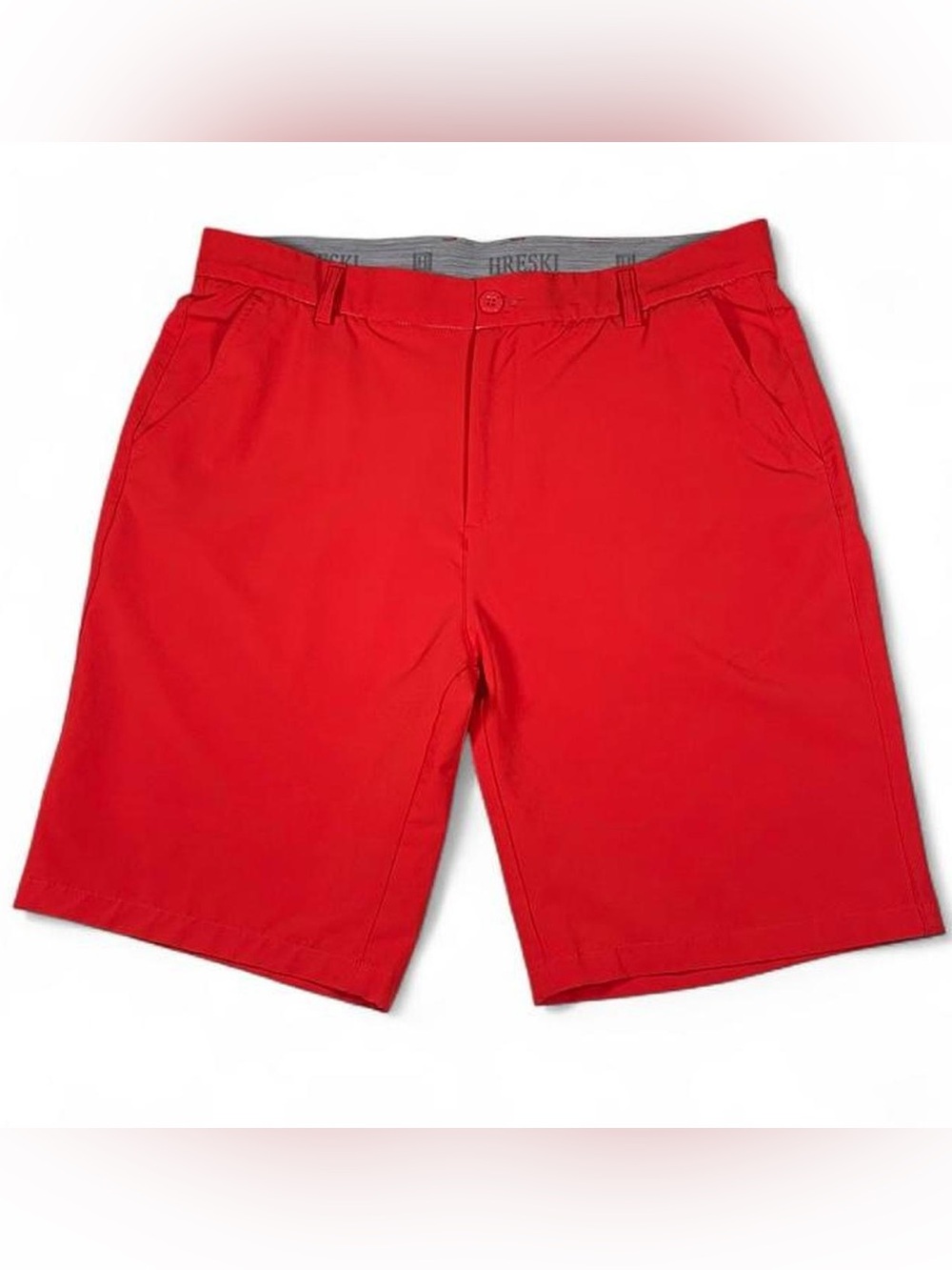 NWOT Hreski 622 Dry-FIT Golf Shorts Red Men’s Size W34 L10 Wicking Stretch YGT